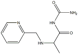 {2-[(pyridin-2-ylmethyl)amino]propanoyl}urea Struktur