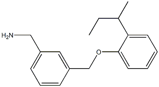 {3-[2-(butan-2-yl)phenoxymethyl]phenyl}methanamine Struktur