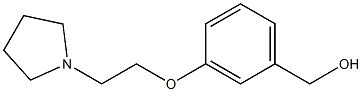 {3-[2-(pyrrolidin-1-yl)ethoxy]phenyl}methanol Struktur