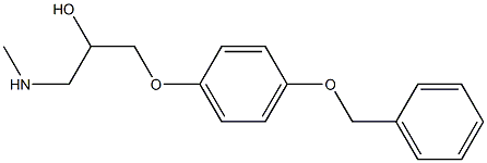 {3-[4-(benzyloxy)phenoxy]-2-hydroxypropyl}(methyl)amine Struktur