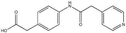 {4-[(pyridin-4-ylacetyl)amino]phenyl}acetic acid Struktur