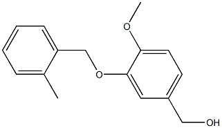 {4-methoxy-3-[(2-methylphenyl)methoxy]phenyl}methanol Struktur