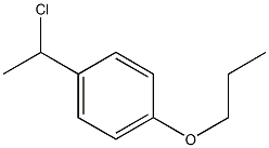 1-(1-chloroethyl)-4-propoxybenzene Struktur