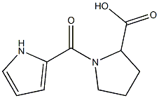 1-(1H-pyrrol-2-ylcarbonyl)pyrrolidine-2-carboxylic acid Struktur