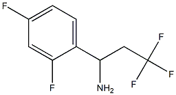 1-(2,4-difluorophenyl)-3,3,3-trifluoropropan-1-amine Struktur