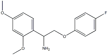 1-(2,4-dimethoxyphenyl)-2-(4-fluorophenoxy)ethanamine Struktur