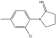 1-(2-chloro-4-methylphenyl)pyrrolidin-2-imine Struktur