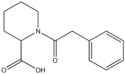 1-(2-phenylacetyl)piperidine-2-carboxylic acid Struktur