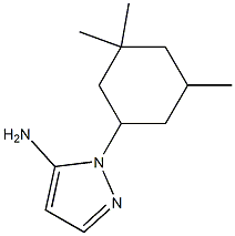 1-(3,3,5-trimethylcyclohexyl)-1H-pyrazol-5-amine Struktur