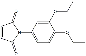 1-(3,4-diethoxyphenyl)-2,5-dihydro-1H-pyrrole-2,5-dione Struktur