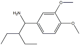 1-(3,4-dimethoxyphenyl)-2-ethylbutan-1-amine Struktur