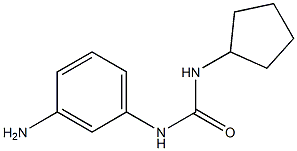 1-(3-aminophenyl)-3-cyclopentylurea Struktur