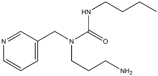 1-(3-aminopropyl)-3-butyl-1-(pyridin-3-ylmethyl)urea Struktur