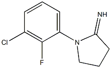 1-(3-chloro-2-fluorophenyl)pyrrolidin-2-imine Struktur