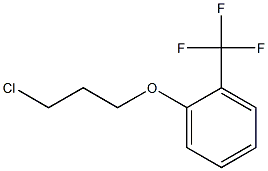 1-(3-chloropropoxy)-2-(trifluoromethyl)benzene Struktur