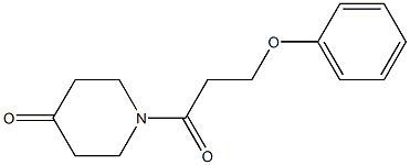 1-(3-phenoxypropanoyl)piperidin-4-one Struktur