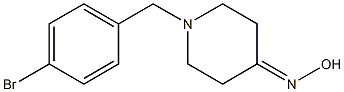 1-(4-bromobenzyl)piperidin-4-one oxime Struktur