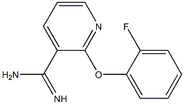 2-(2-fluorophenoxy)pyridine-3-carboximidamide Struktur