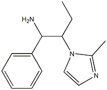 2-(2-methyl-1H-imidazol-1-yl)-1-phenylbutan-1-amine Struktur