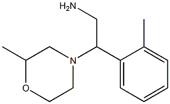 2-(2-methylmorpholin-4-yl)-2-(2-methylphenyl)ethanamine Struktur