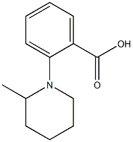 2-(2-methylpiperidin-1-yl)benzoic acid Struktur