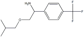 2-(2-methylpropoxy)-1-[4-(trifluoromethyl)phenyl]ethan-1-amine Struktur