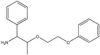 2-(2-phenoxyethoxy)-1-phenylpropan-1-amine Struktur