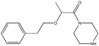 2-(2-phenylethoxy)-1-(piperazin-1-yl)propan-1-one Struktur