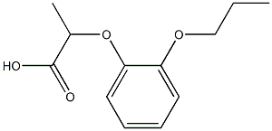 2-(2-propoxyphenoxy)propanoic acid Struktur