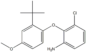 2-(2-tert-butyl-4-methoxyphenoxy)-3-chloroaniline Struktur