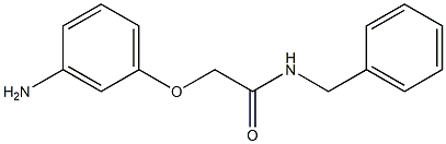 2-(3-aminophenoxy)-N-benzylacetamide Struktur