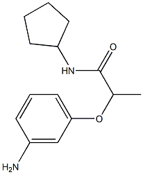 2-(3-aminophenoxy)-N-cyclopentylpropanamide Struktur