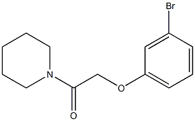 2-(3-bromophenoxy)-1-(piperidin-1-yl)ethan-1-one Struktur