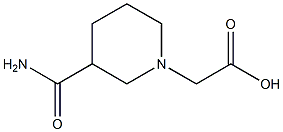 2-(3-carbamoylpiperidin-1-yl)acetic acid Struktur