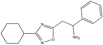 2-(3-cyclohexyl-1,2,4-oxadiazol-5-yl)-1-phenylethan-1-amine Struktur