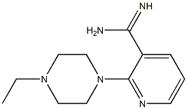 2-(4-ethylpiperazin-1-yl)pyridine-3-carboximidamide Struktur