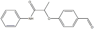 2-(4-formylphenoxy)-N-phenylpropanamide Struktur