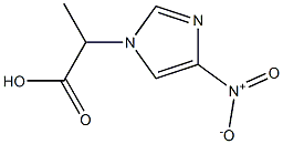 2-(4-nitro-1H-imidazol-1-yl)propanoic acid Struktur