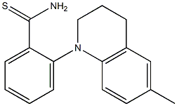 2-(6-methyl-1,2,3,4-tetrahydroquinolin-1-yl)benzene-1-carbothioamide Struktur