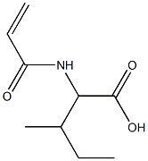 2-(acryloylamino)-3-methylpentanoic acid Struktur