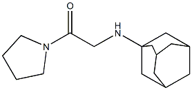 2-(adamantan-1-ylamino)-1-(pyrrolidin-1-yl)ethan-1-one Struktur