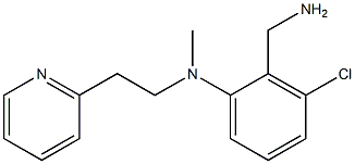 2-(aminomethyl)-3-chloro-N-methyl-N-[2-(pyridin-2-yl)ethyl]aniline Struktur