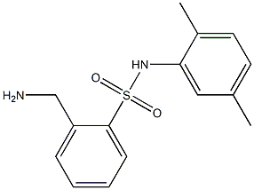 2-(aminomethyl)-N-(2,5-dimethylphenyl)benzenesulfonamide Struktur