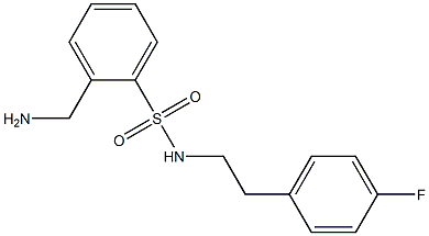 2-(aminomethyl)-N-[2-(4-fluorophenyl)ethyl]benzene-1-sulfonamide Struktur