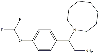 2-(azocan-1-yl)-2-[4-(difluoromethoxy)phenyl]ethan-1-amine Struktur