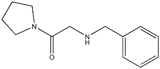 2-(benzylamino)-1-(pyrrolidin-1-yl)ethan-1-one Struktur