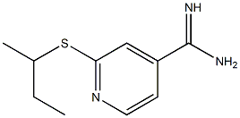 2-(butan-2-ylsulfanyl)pyridine-4-carboximidamide Struktur