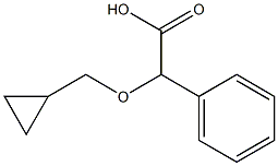 2-(cyclopropylmethoxy)-2-phenylacetic acid Struktur