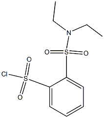 2-(diethylsulfamoyl)benzene-1-sulfonyl chloride Struktur