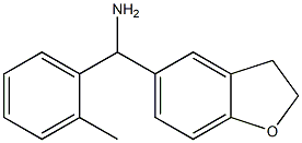 2,3-dihydro-1-benzofuran-5-yl(2-methylphenyl)methanamine Struktur